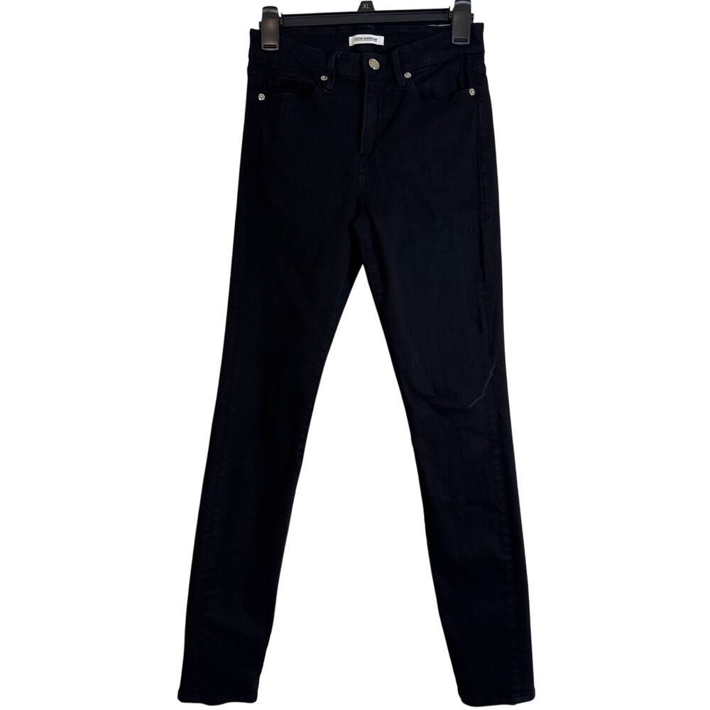 Good American Size 4, 27 Black Good Legs Stretchy Jeans